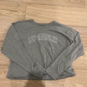 hollister los angeles long sleeve gray small